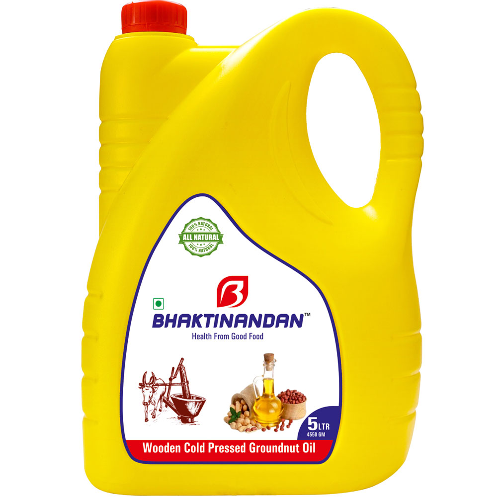 Wooden Cold Pressed Oil – Groundnut Oil – (1 Ltr) – Bhaktinandan