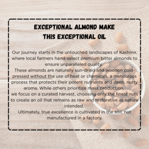 ALMOND OIL  WOODEN COLD PRESSED (100 ML)