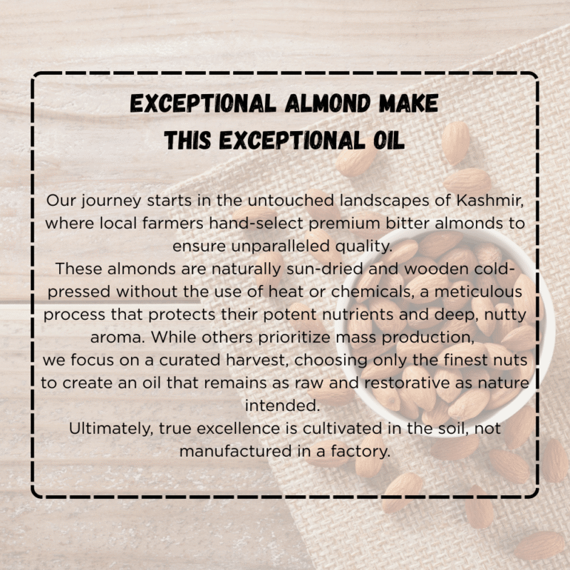 ALMOND OIL  WOODEN COLD PRESSED (100 ML)