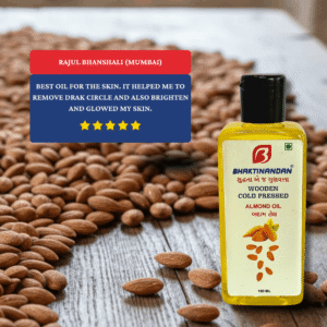 ALMOND OIL  WOODEN COLD PRESSED (100 ML)