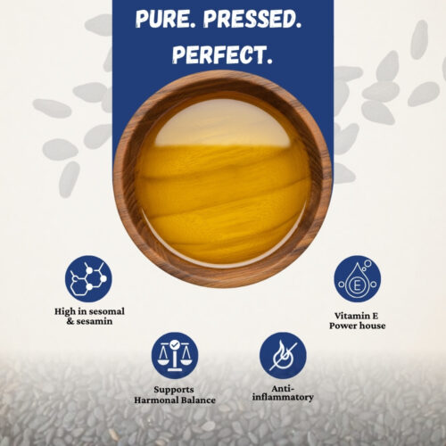 BLACK SESAME OIL WOODEN COLD PRESSED (1 LTR)