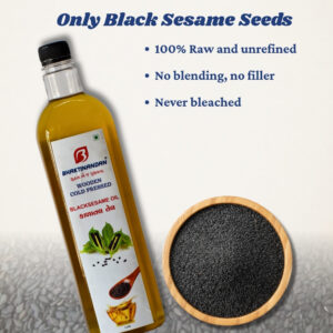 BLACK SESAME OIL WOODEN COLD PRESSED (1 LTR)