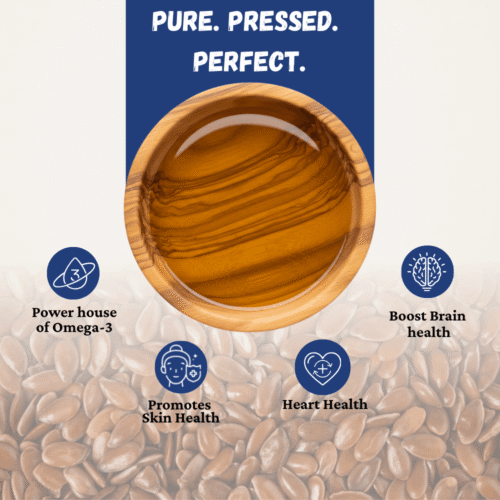 FLAXSEED OIL WOODEN COLD PRESSED (100 ML)