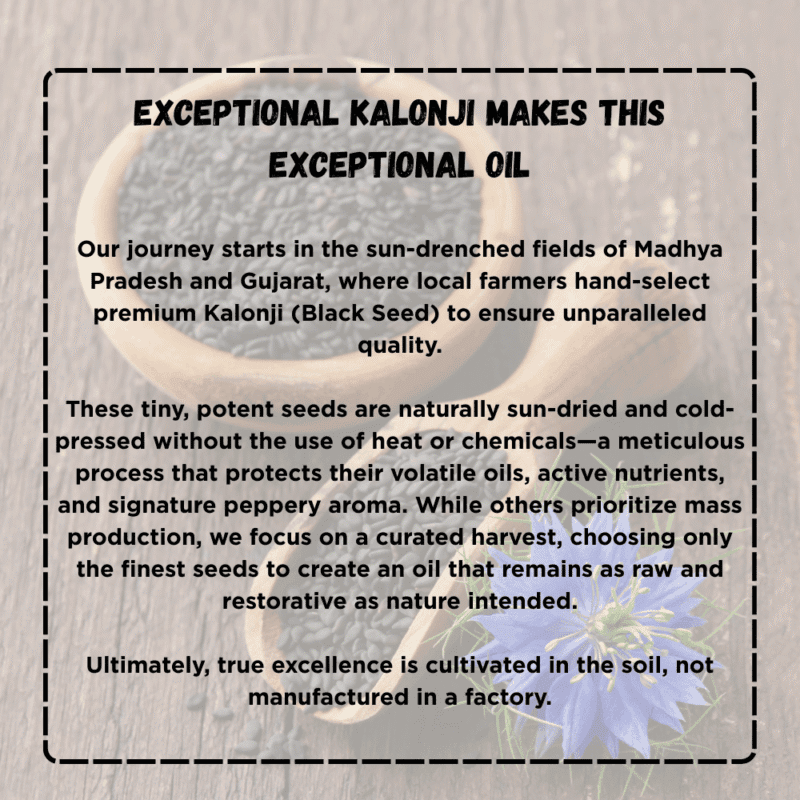 Wooden Cold Pressed Kalonji Oil