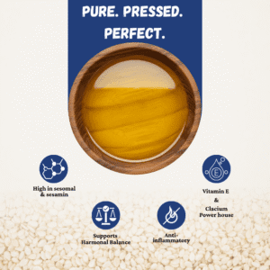 Wooden Cold Pressed White Sesame Oil