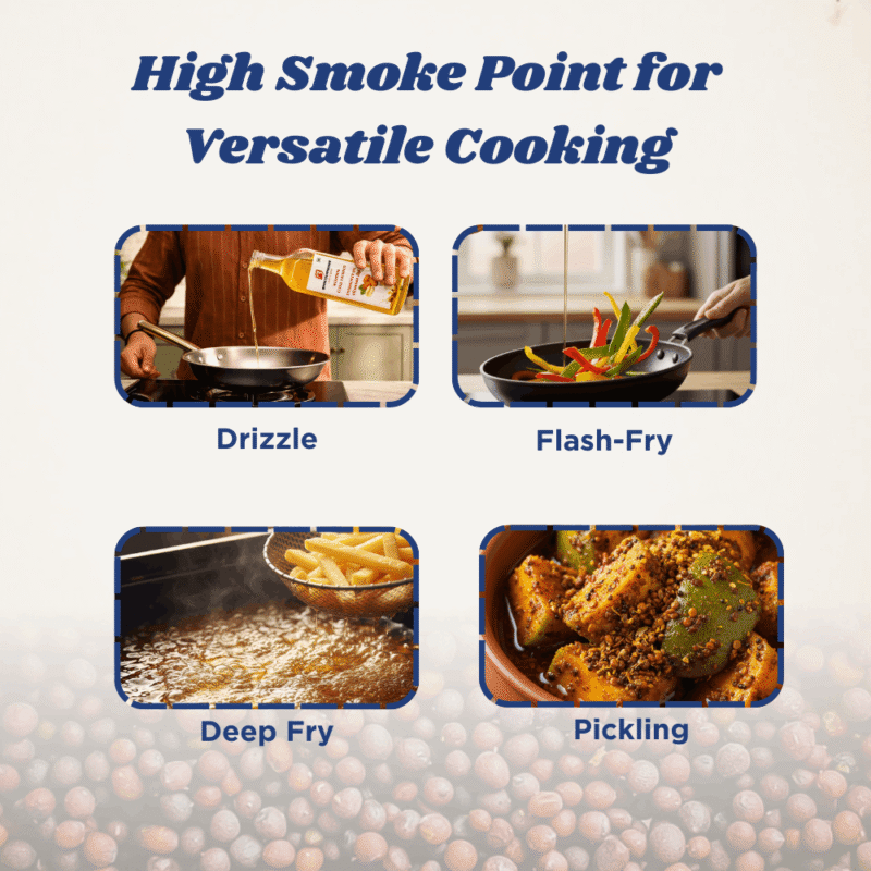 WOODEN COLD PRESS MUSTARD OIL (1 LTR)