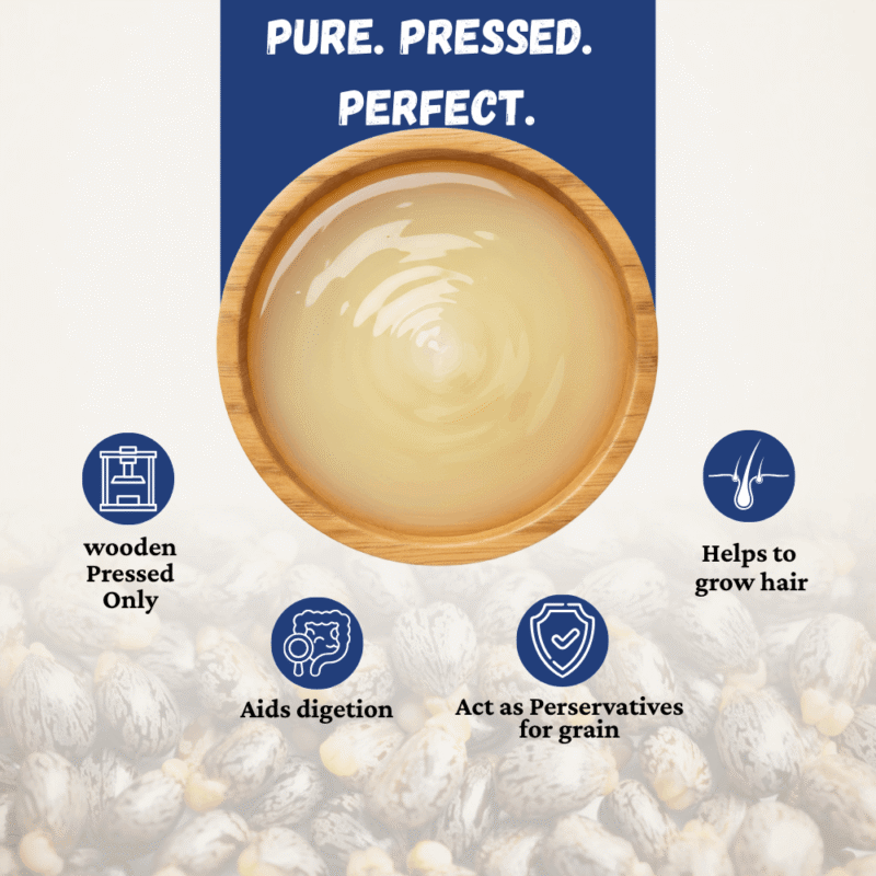 CASTER OIL COLD PRESSED (1 LTR) PURE