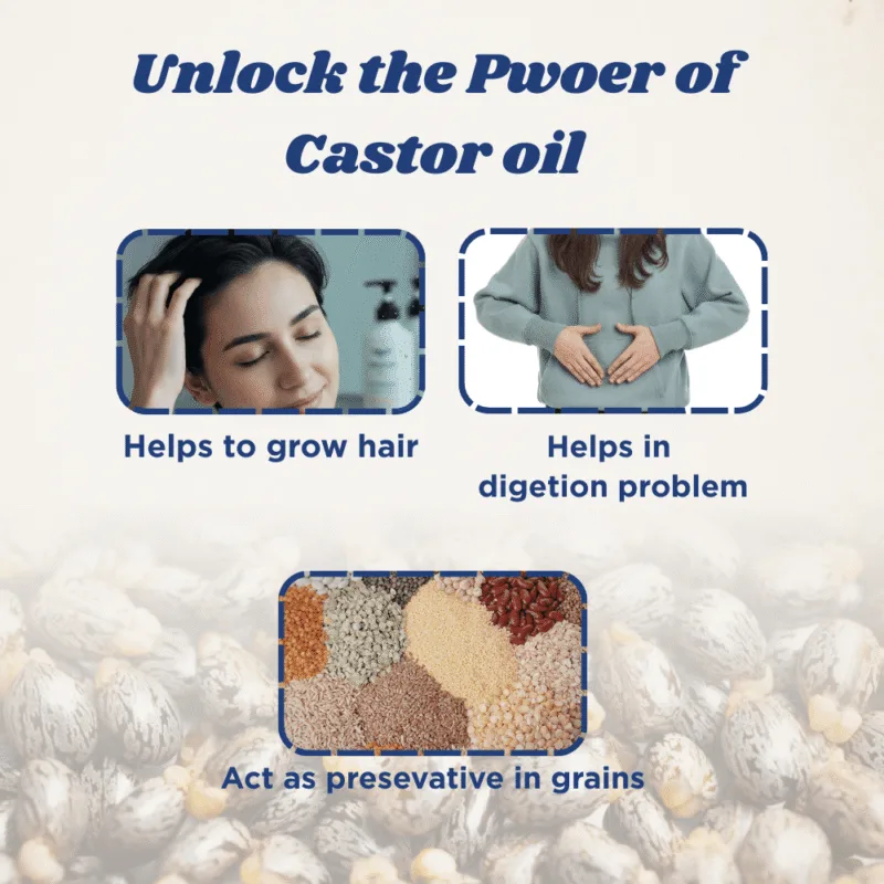 Wooden Cold Pressed Castor Oil