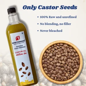 Wooden Cold Pressed Castor Oil