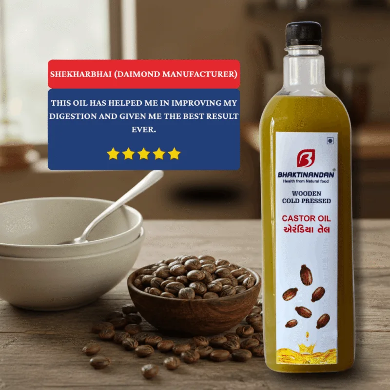 Wooden Cold Pressed Castor Oil