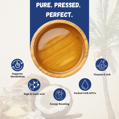 WOODEN COLDPRESS COCONUT OIL(1 LTR)