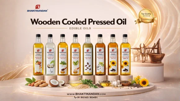 wooden cooled pressed oil - bhaktinandan